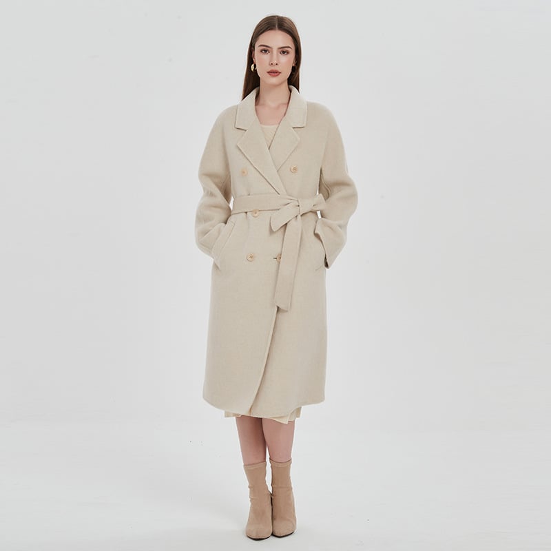 Rosilée | Manteau Trench Double-Breasted à Ceinture pour Femme – Élégance et Confort Automnal