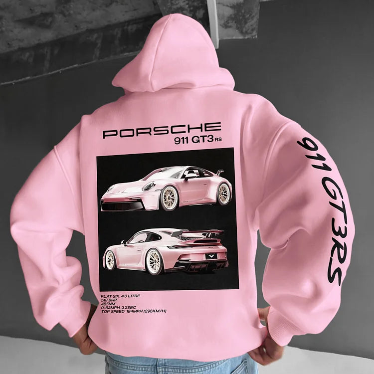 Armel | Hoodie Oversize Classique Unisexe avec Imprimé Porsche 911 GT3RS – Confort et Style