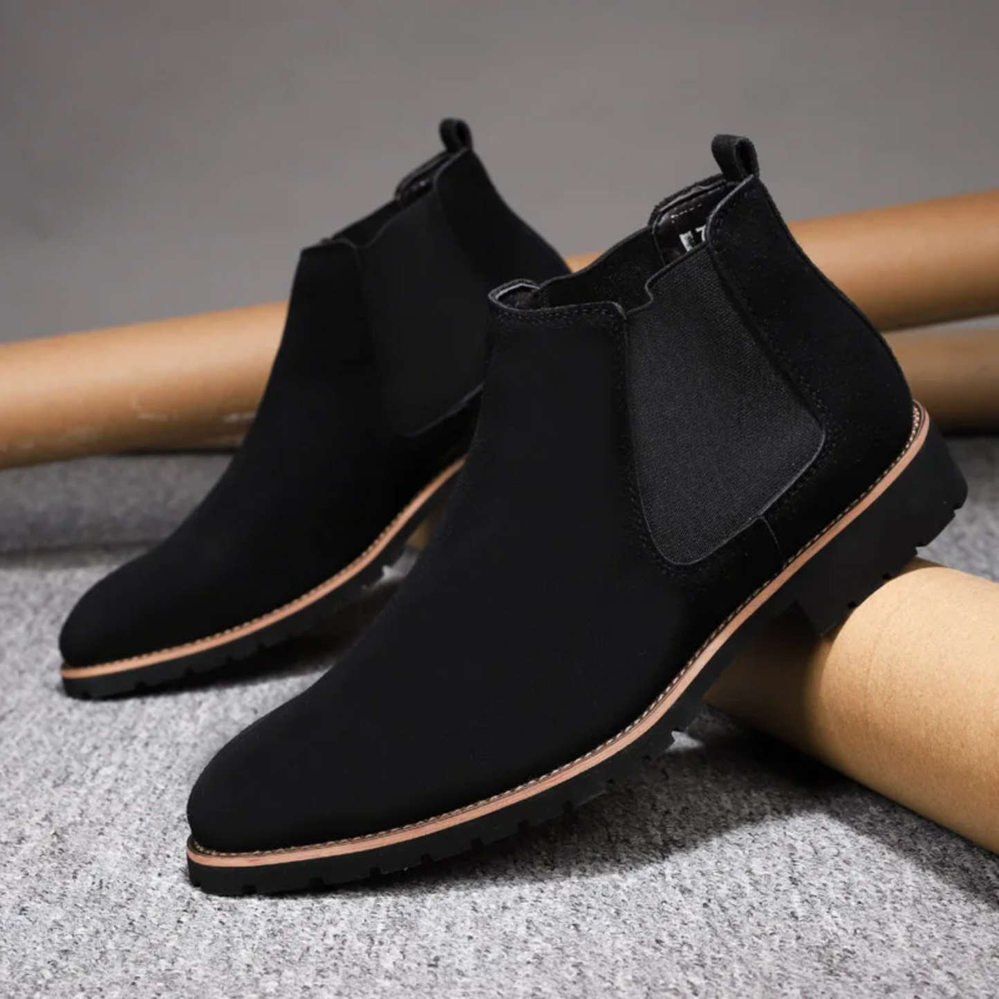 Damien | Bottines Chelsea pour Homme avec Semelle Profilée et Côtés Élastiques