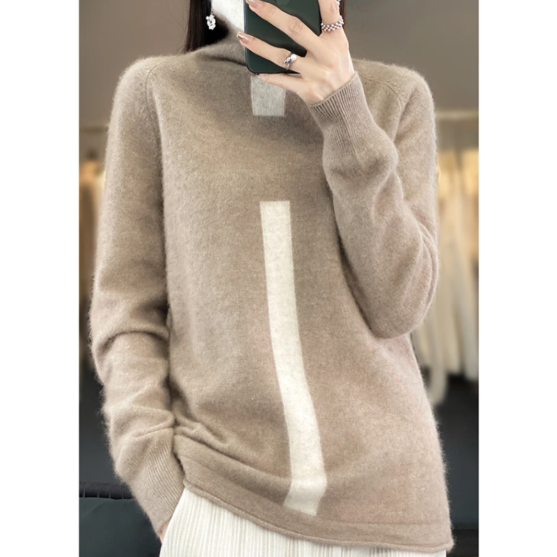 Cressida | Pull Turtleneck Doux Tricoté pour Femme, Design Minimaliste, Confort et Élégance