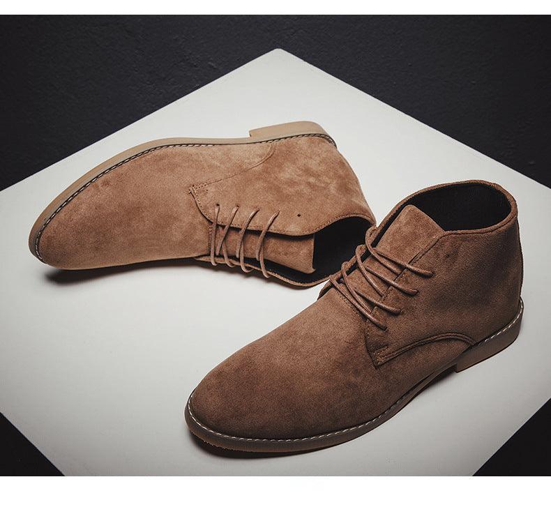 Basile | Bottines en Daim à Lacets pour Hommes – Style Rétro et Élégance au Quotidien