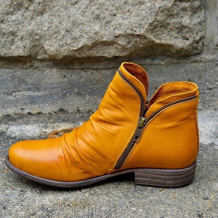 Pheleo | Bottines en Cuir à Fermeture Éclair pour Hommes