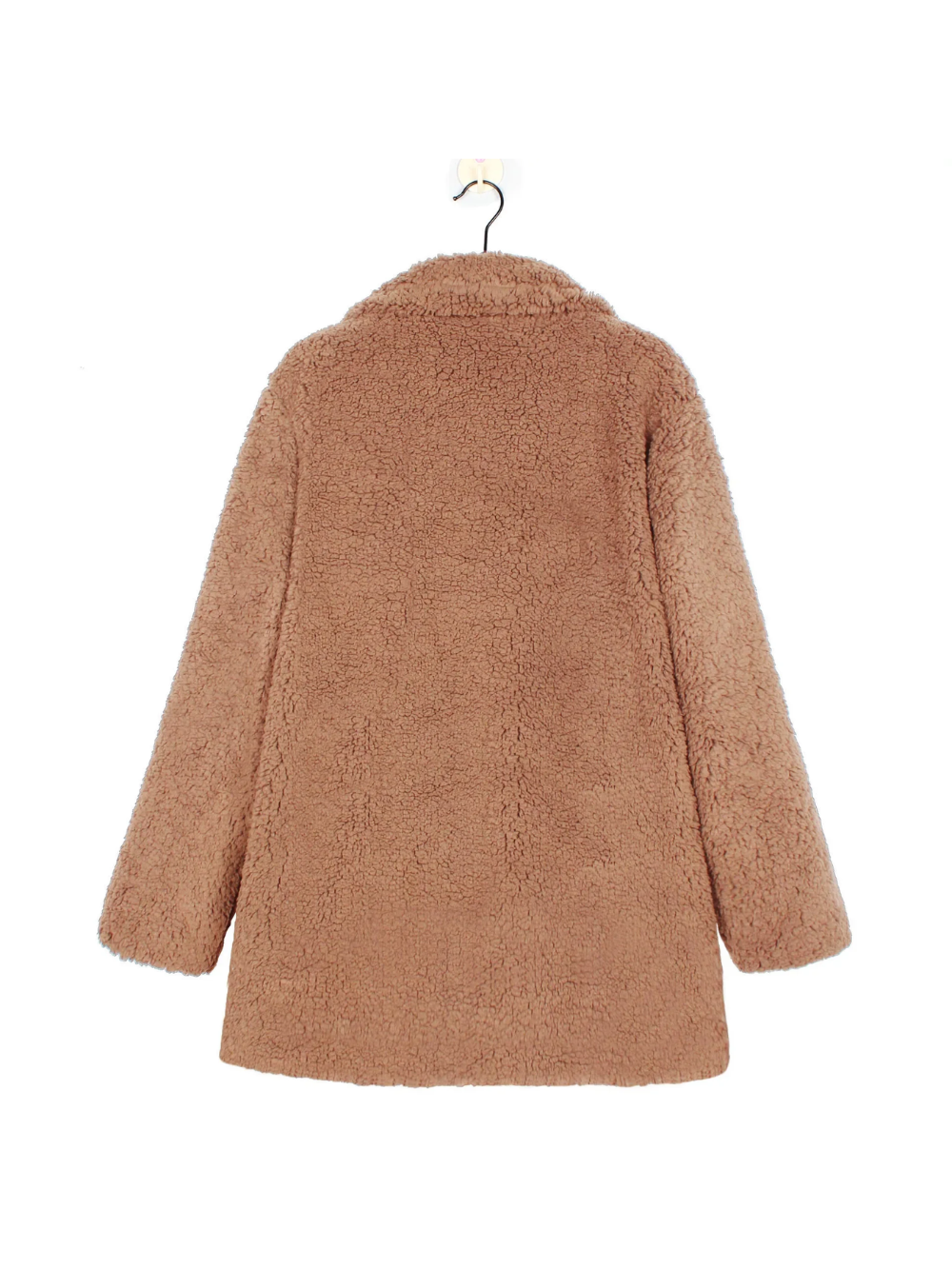 Avril | Manteau Court en Teddy Peluche avec Col Revers pour Femme – Élégance et Confort