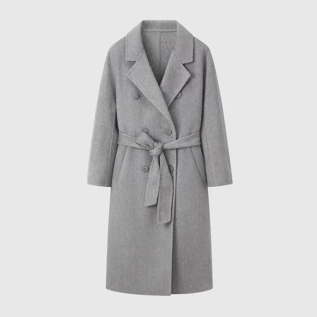 Rosilée | Manteau Trench Double-Breasted à Ceinture pour Femme – Élégance et Confort Automnal