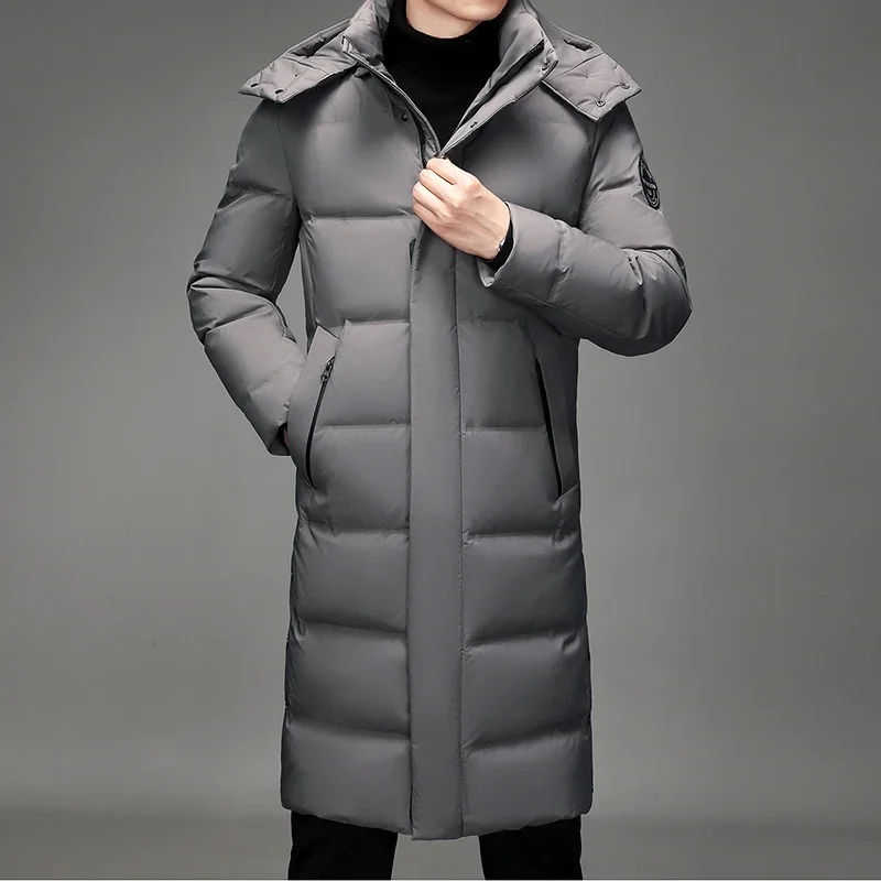 Cédric | Manteau Long d’Hiver pour Homme avec Capuche Réglable et Doublure Matelassée