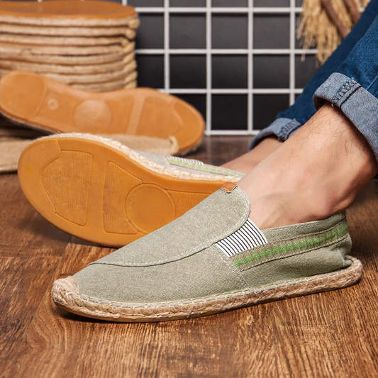 George | Mocassins en lin classique – Élégance intemporelle pour hommes