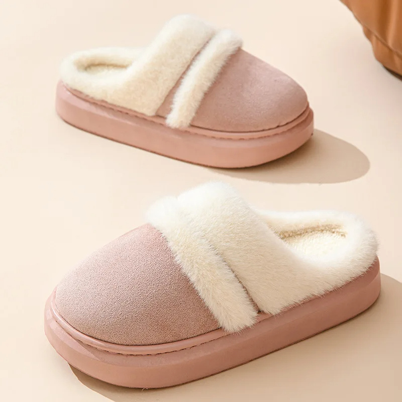 Zorina | Chaussons d'hiver pour femme, doublure en peluche, semelle épaisse et fermée, confort optimal