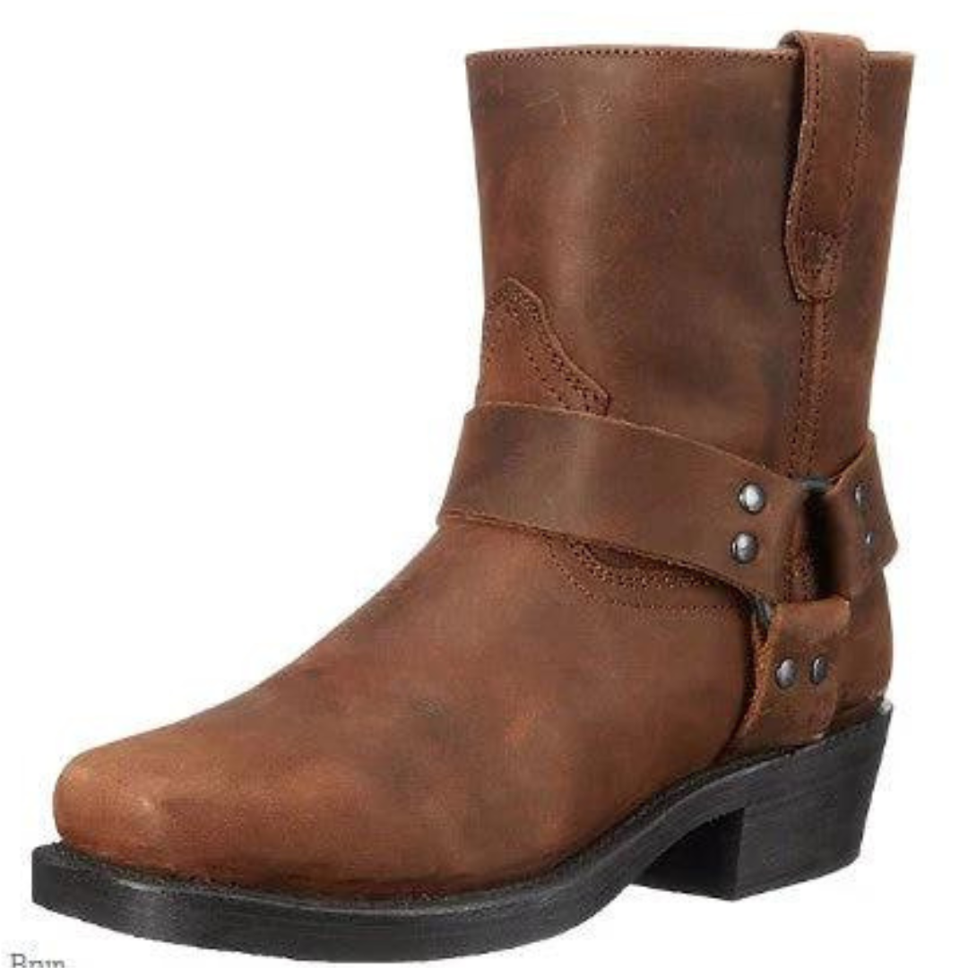 Harry | Bottes Western à Talon Bas pour Hommes - Style Cowboy Authentique