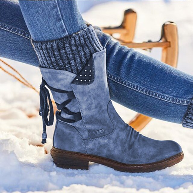 Jenell | Bottes de Neige Mi-Mollet Chaudes et Modernes