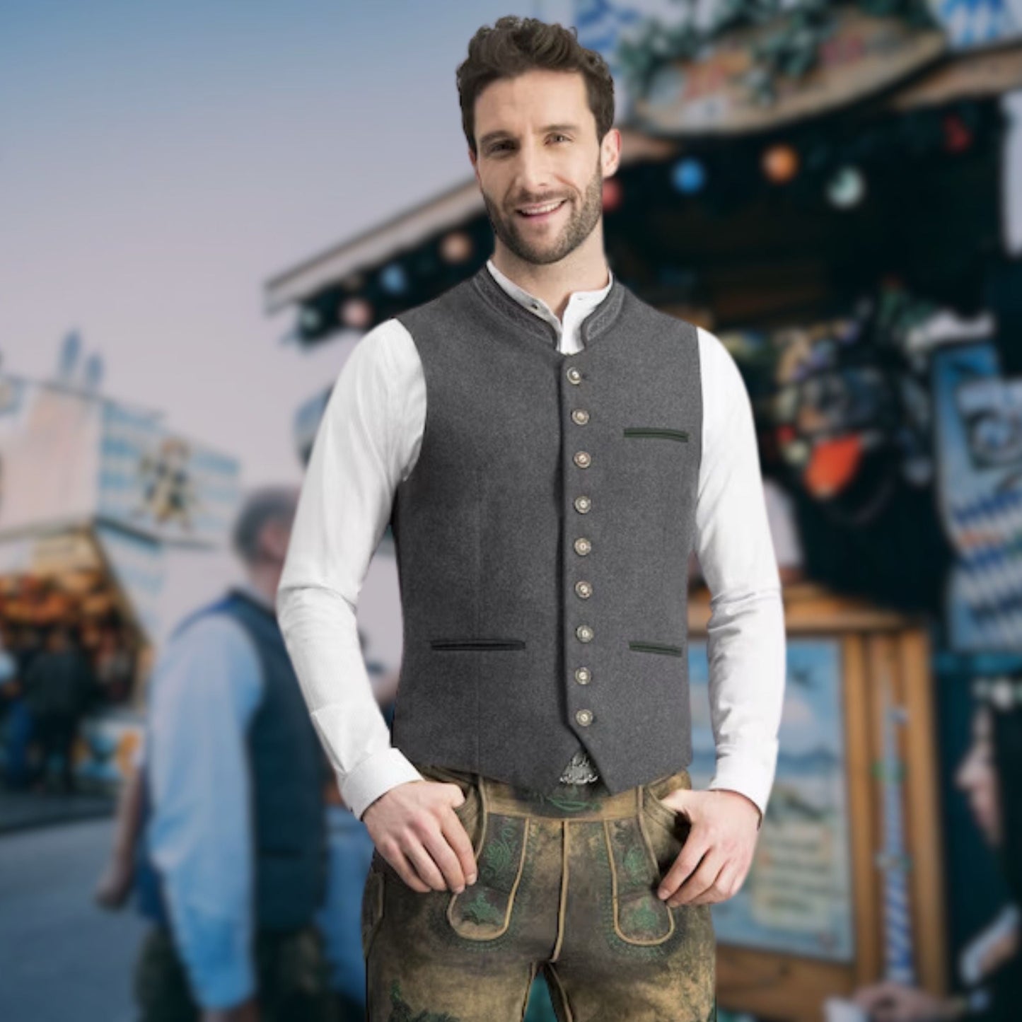 Matheo | Gilet traditionnel exclusif pour homme – Élégance et raffinement