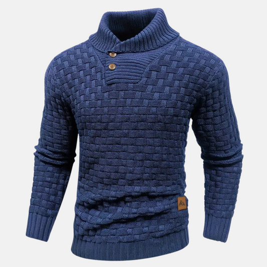 Hugo | Pull Col Châle Homme en Maille Texturée Slim Fit