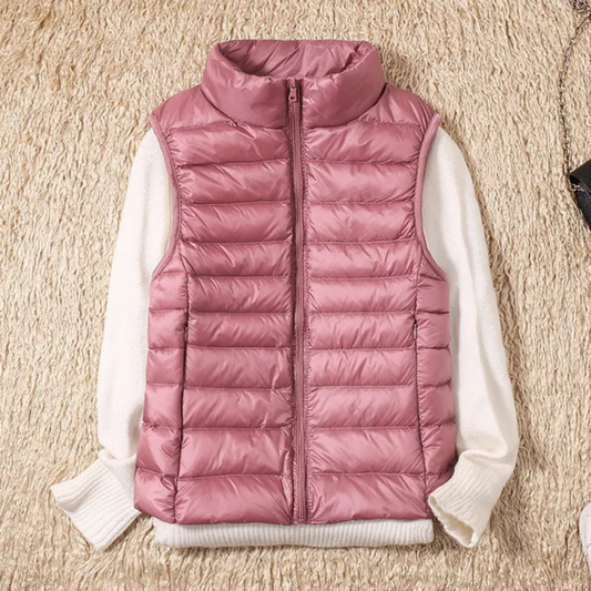 Melita | Gilet Doudoune Zippé à Col Montant pour Femme