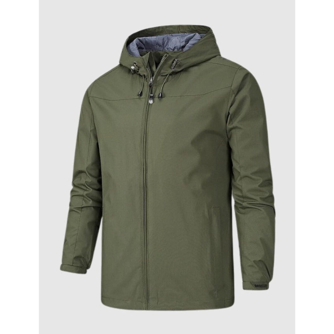 Gilderman | Veste Imperméable Zippée Homme Couleur Unie