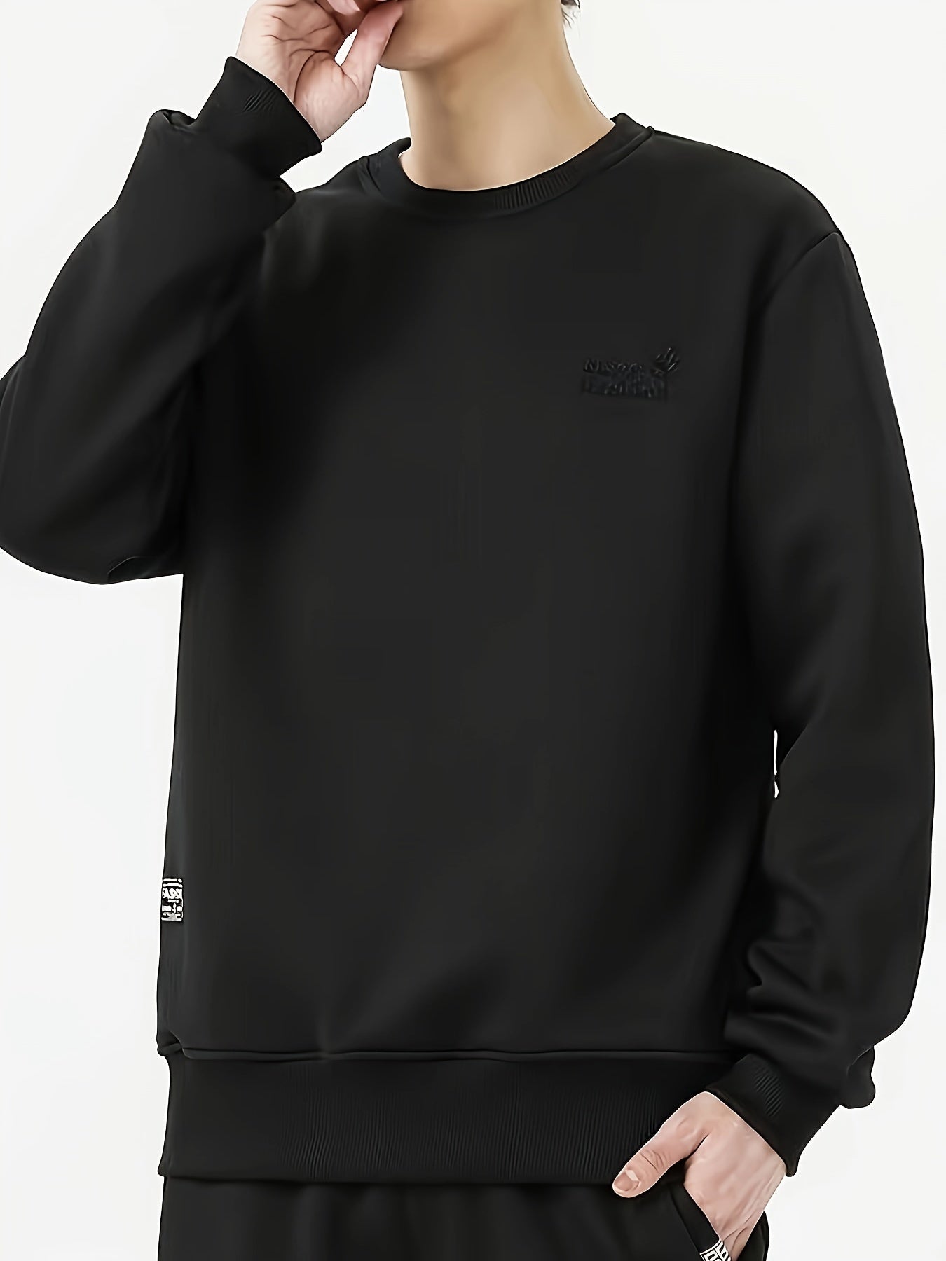 Stéphano | Sweatshirt en Fleece à Col Rond pour Homme, Confortable et Pratique pour Tous les Jours