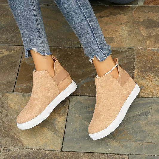 Caïsse | Bottines Casual Slip-On en Khaki