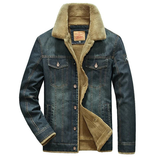 Eberhard | Veste en Jean Hiver Homme avec Doublure en Polaire