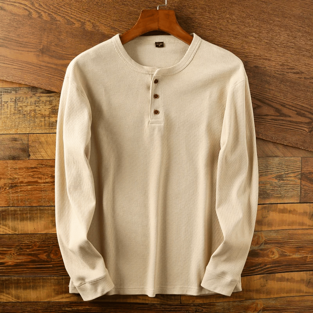 Sommin | Pull Henley en Coton pour Homme