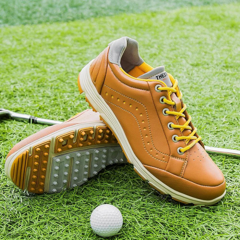 Nickolas | Chaussures de Golf Imperméables Homme de Haute Qualité à Lacets