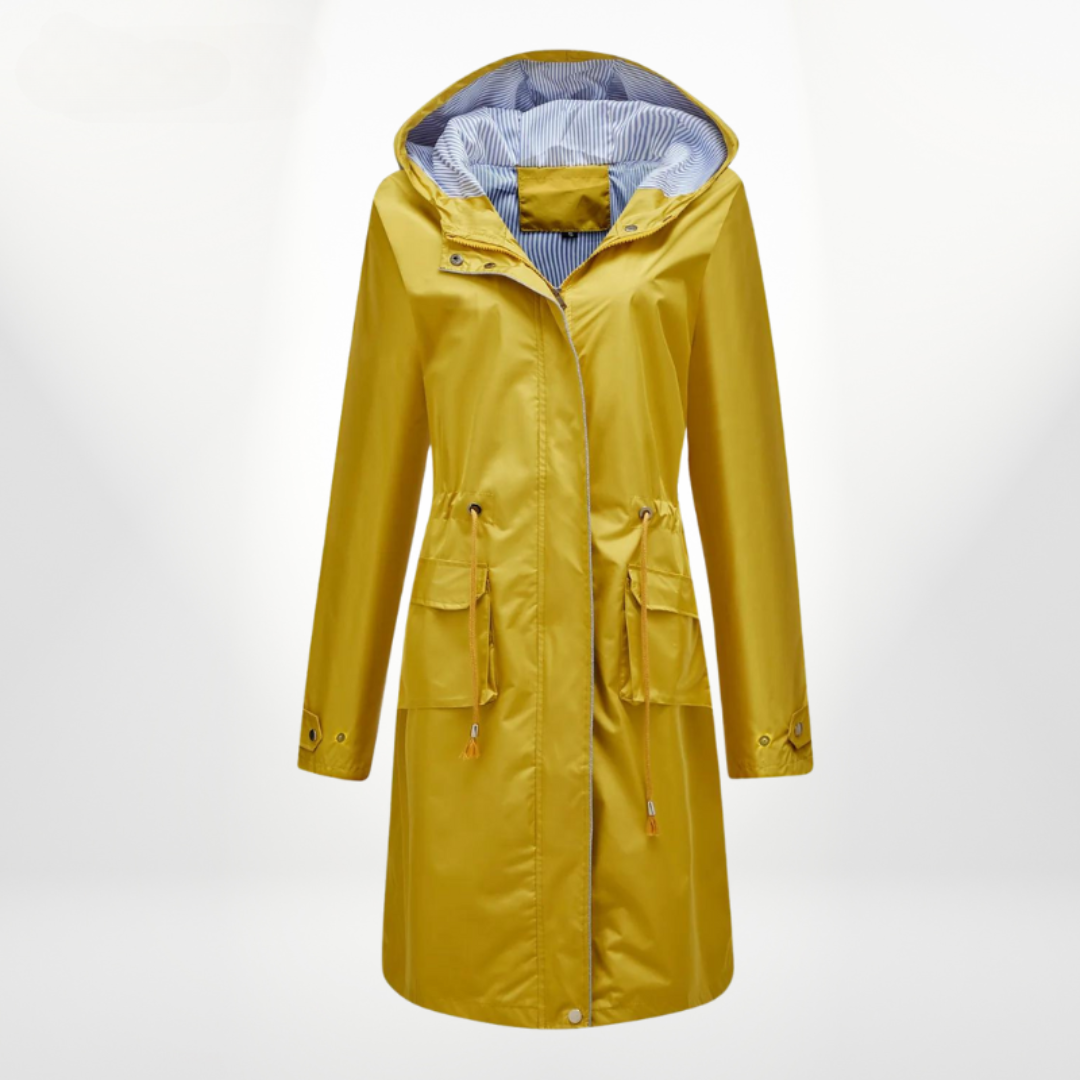 Wonka | Manteau de Pluie Femme Imperméable avec Capuche et Cordon de Serrage Stylé