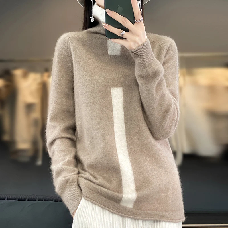 Cressida | Pull Turtleneck Doux Tricoté pour Femme, Design Minimaliste, Confort et Élégance