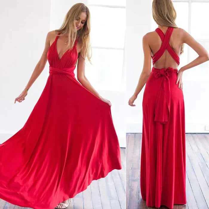 Vandielle | Robe Maxi à Enveloppe Élastique Personnalisable - Élégance et Confort