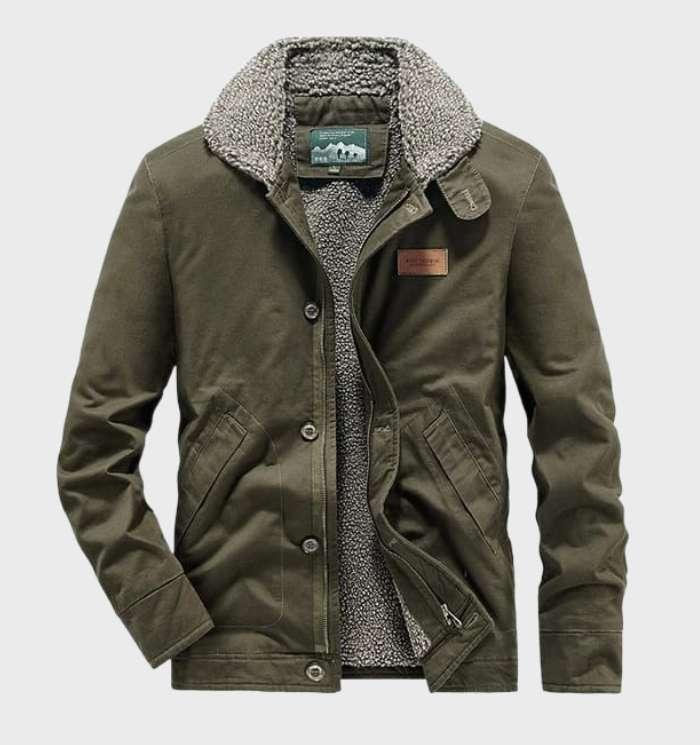 Lando | Veste d'Hiver Chaude avec Doublure en Fleece et Fermeture Éclair