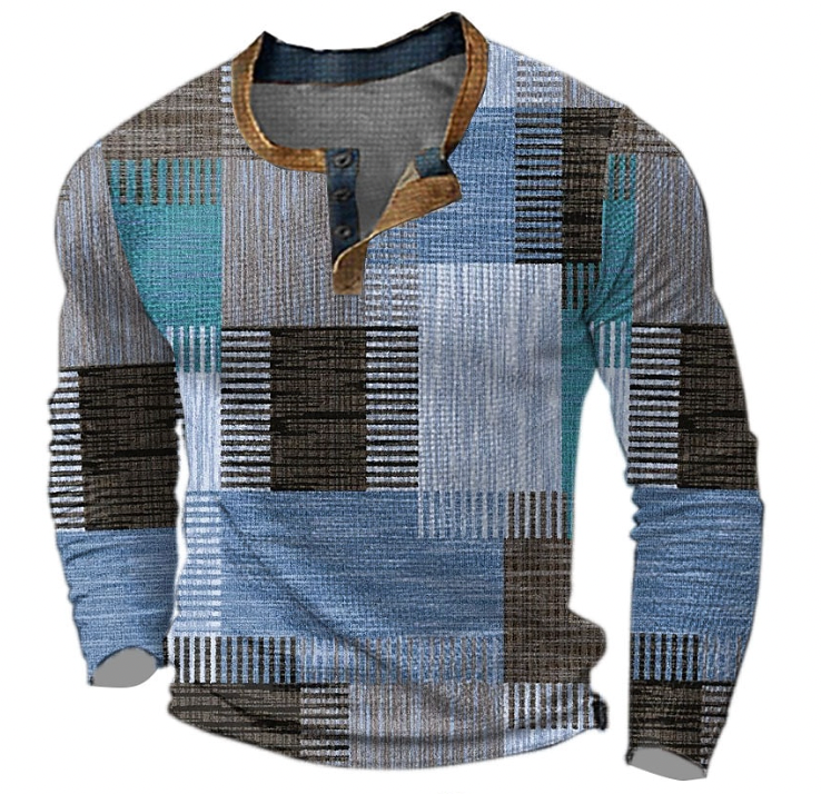 Nestor | Pull en Cachemire Multicolore à Col Rond pour Homme