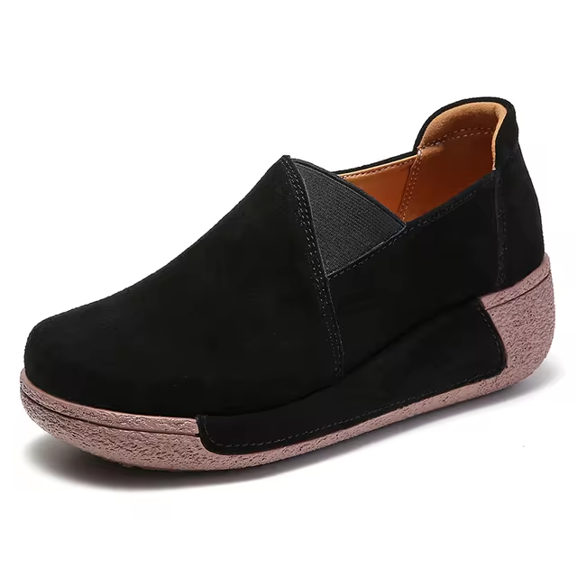 Jemma | Mocassins Compensés en Cuir Femme Élégants & Confortables