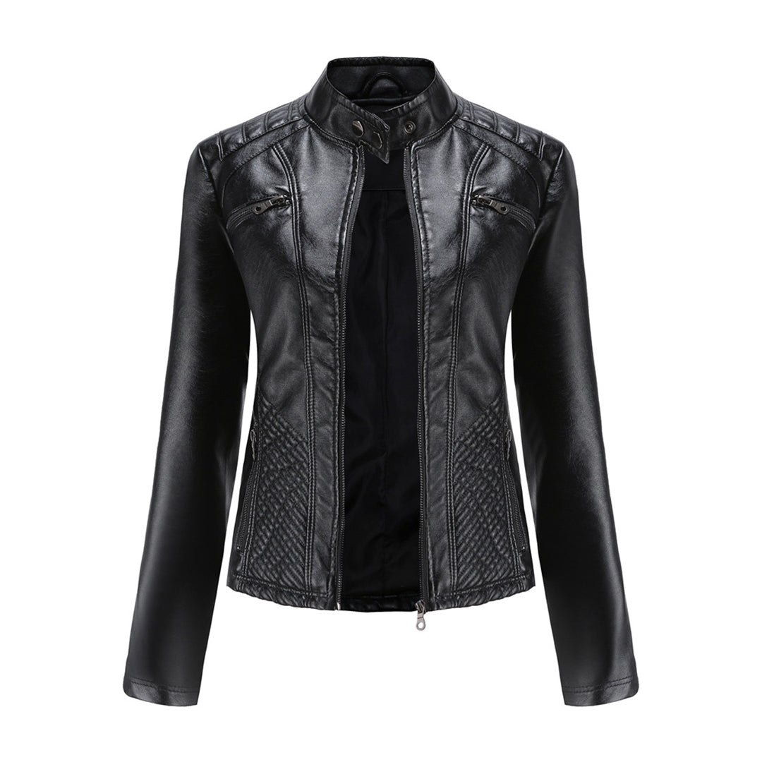 Saraya | Veste Biker en Cuir Printemps pour Femme