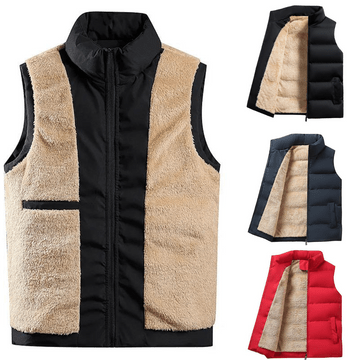 Quitterie | Gilet Zippé Matelassé avec Poches Latérales et Doublure Polaire pour Homme