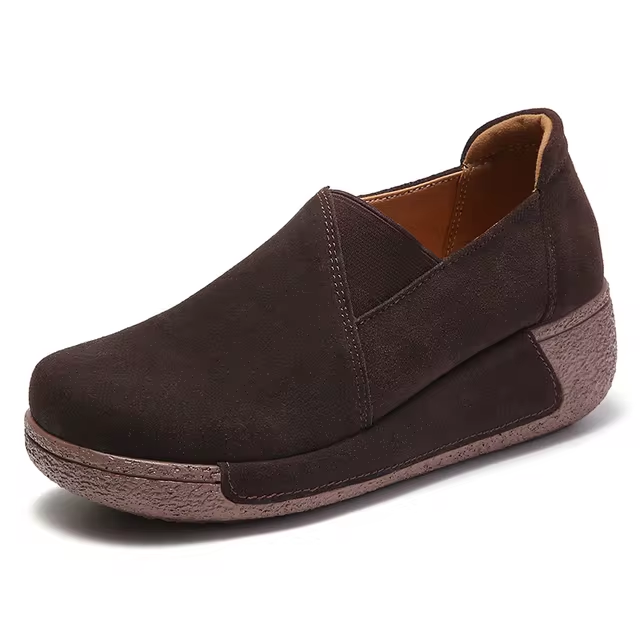 Jemma | Mocassins Compensés en Cuir Femme Élégants & Confortables