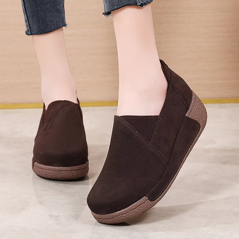 Jemma | Mocassins Compensés en Cuir Femme Élégants & Confortables