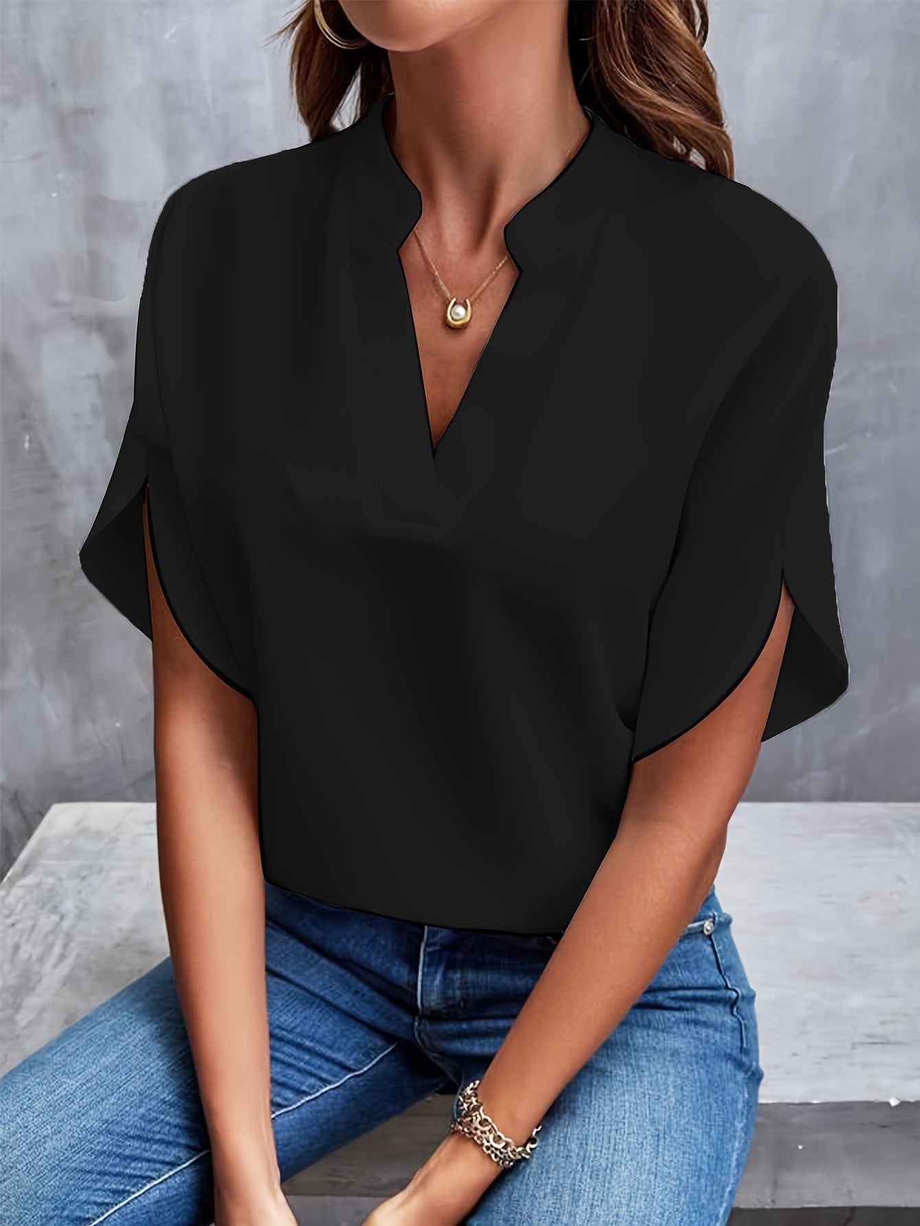 Igrielle | Blouse Élégante en Chiffon à Col V pour Femme