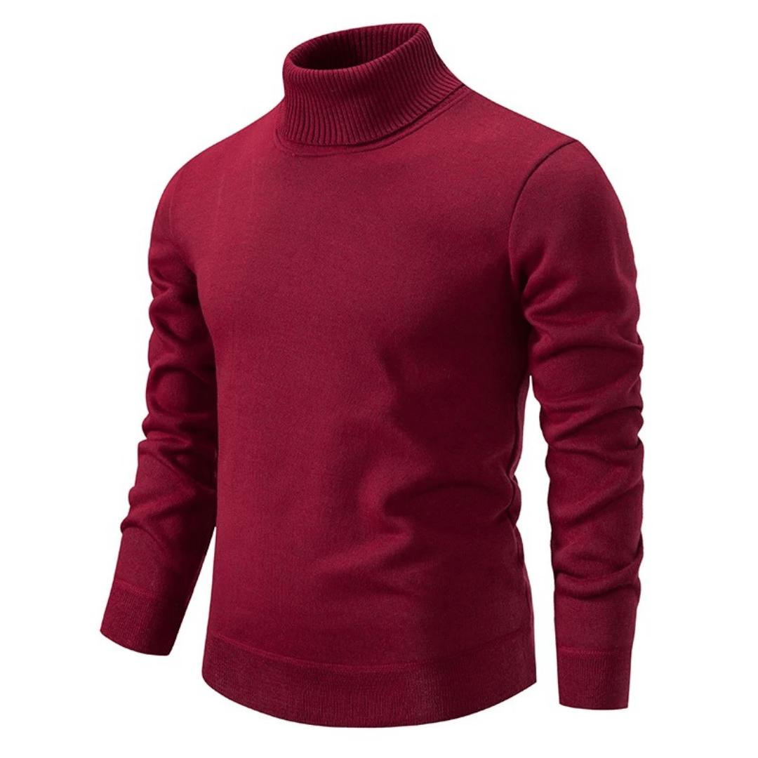 Baptistin | Pull Col Roulé Unisexe en Couleur Unie – Confort et Élégance pour l'Hiver