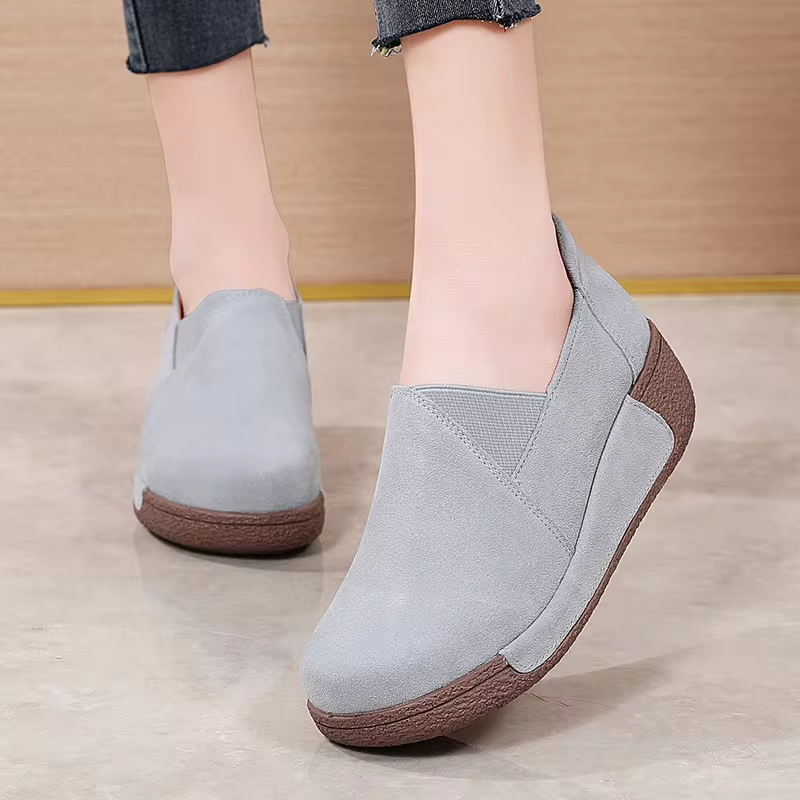 Jemma | Mocassins Compensés en Cuir Femme Élégants & Confortables