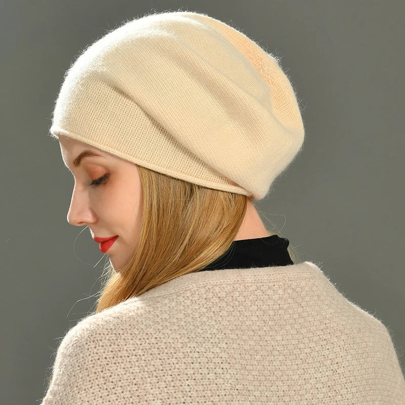 Thivana | Bonnet Chaleureux en Cachemire pour Femme – Douceur et Confort Hivernal