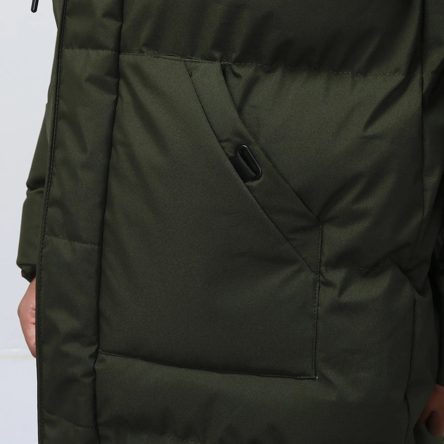 Marcel | Parka Longue pour Homme avec Capuche et Fermeture Zippée, Doublée et Matelassée