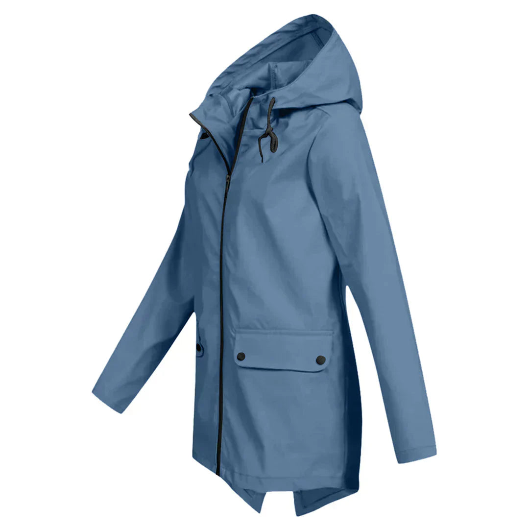 Kennia | Manteau de Pluie Long pour Femmes – Protection Élégante et Imperméable