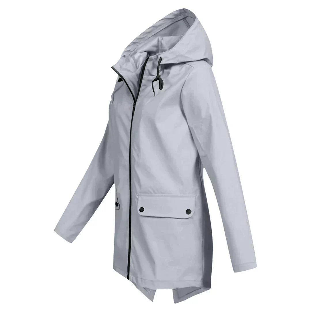 Kennia | Manteau de Pluie Long pour Femmes – Protection Élégante et Imperméable