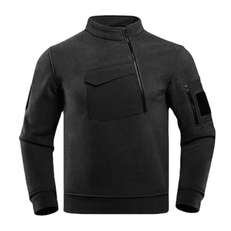 Benjamin | Veste Tactique en Polaire Homme avec Demi-Zip Coupe-Vent