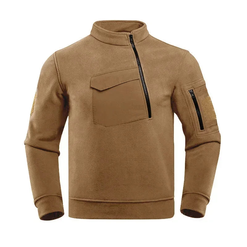 Benjamin | Veste Tactique en Polaire Homme avec Demi-Zip Coupe-Vent