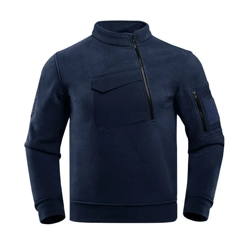 Benjamin | Veste Tactique en Polaire Homme avec Demi-Zip Coupe-Vent