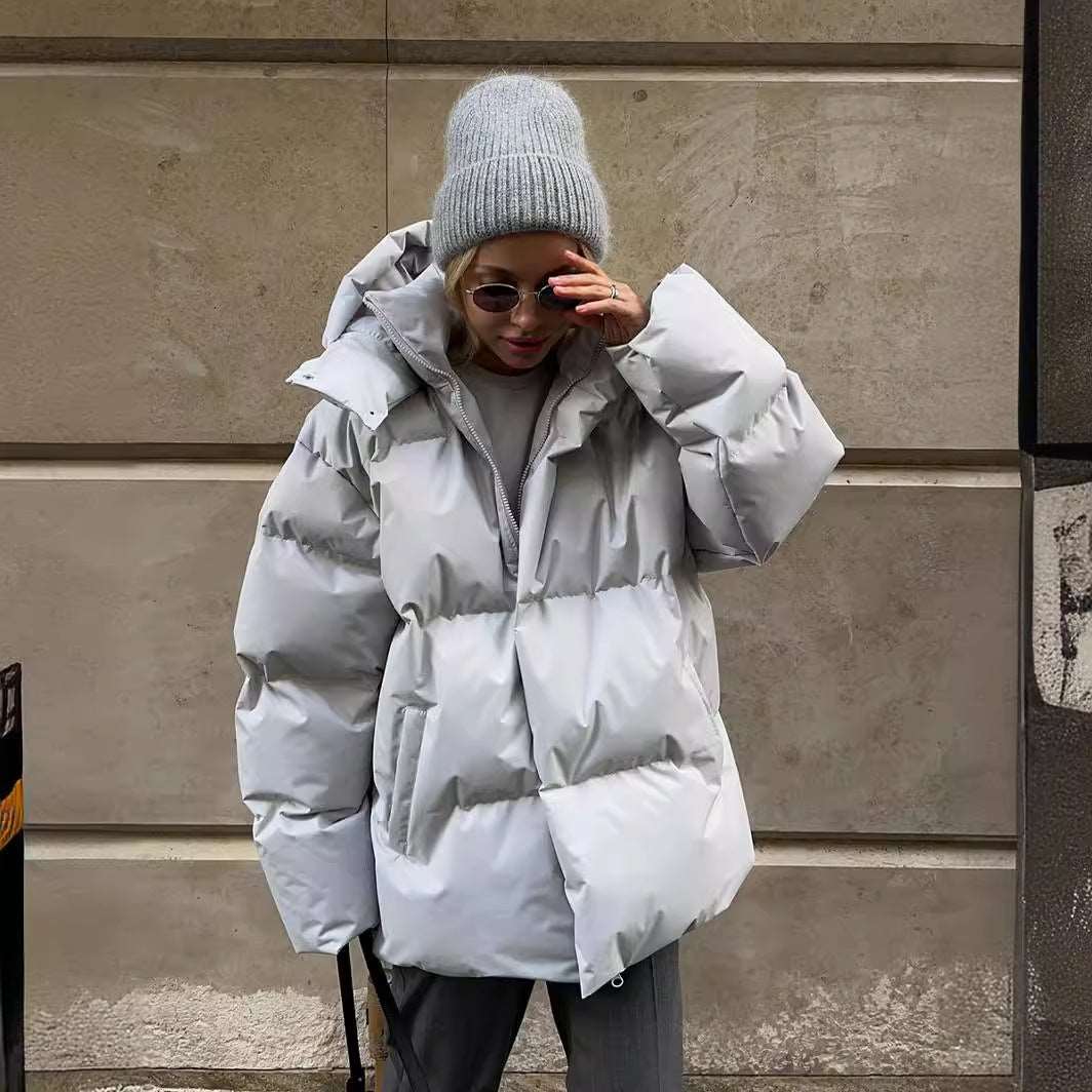 Malachie | Veste d'Hiver Épaisse et Rembourrée pour Femme avec Capuche