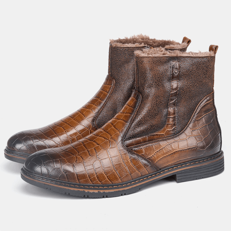 Gauthier | Bottes Chaudes Homme Doublées Polaire – Élégance et Isolation Thermique