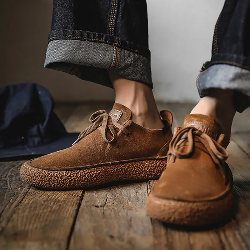 Bernard | Baskets Homme en Daim Synthétique – Style Rétro, Confort et Adhérence