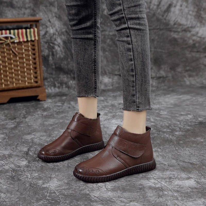 Rozanne | Bottes en Cuir avec Doublure en Polaire