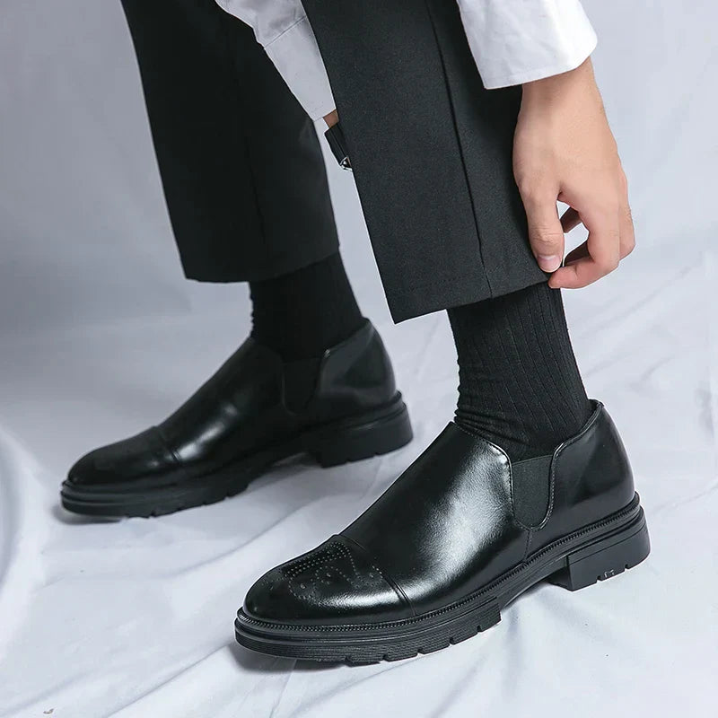 Évariste | Chaussures Homme Slip-On de Haute Qualité avec Côtés Élastiques et Semelle Robuste