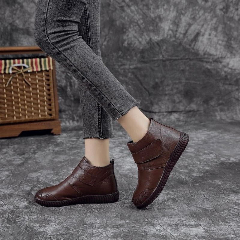 Rozanne | Bottes en Cuir avec Doublure en Polaire