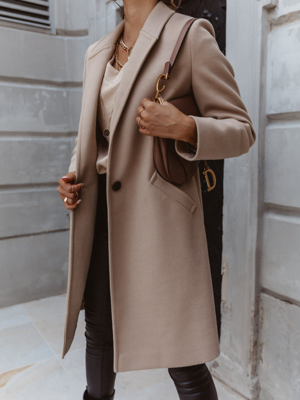 Minerdy | Manteau long élégant à bouton pour femme