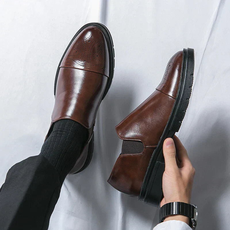 Évariste | Chaussures Homme Slip-On de Haute Qualité avec Côtés Élastiques et Semelle Robuste